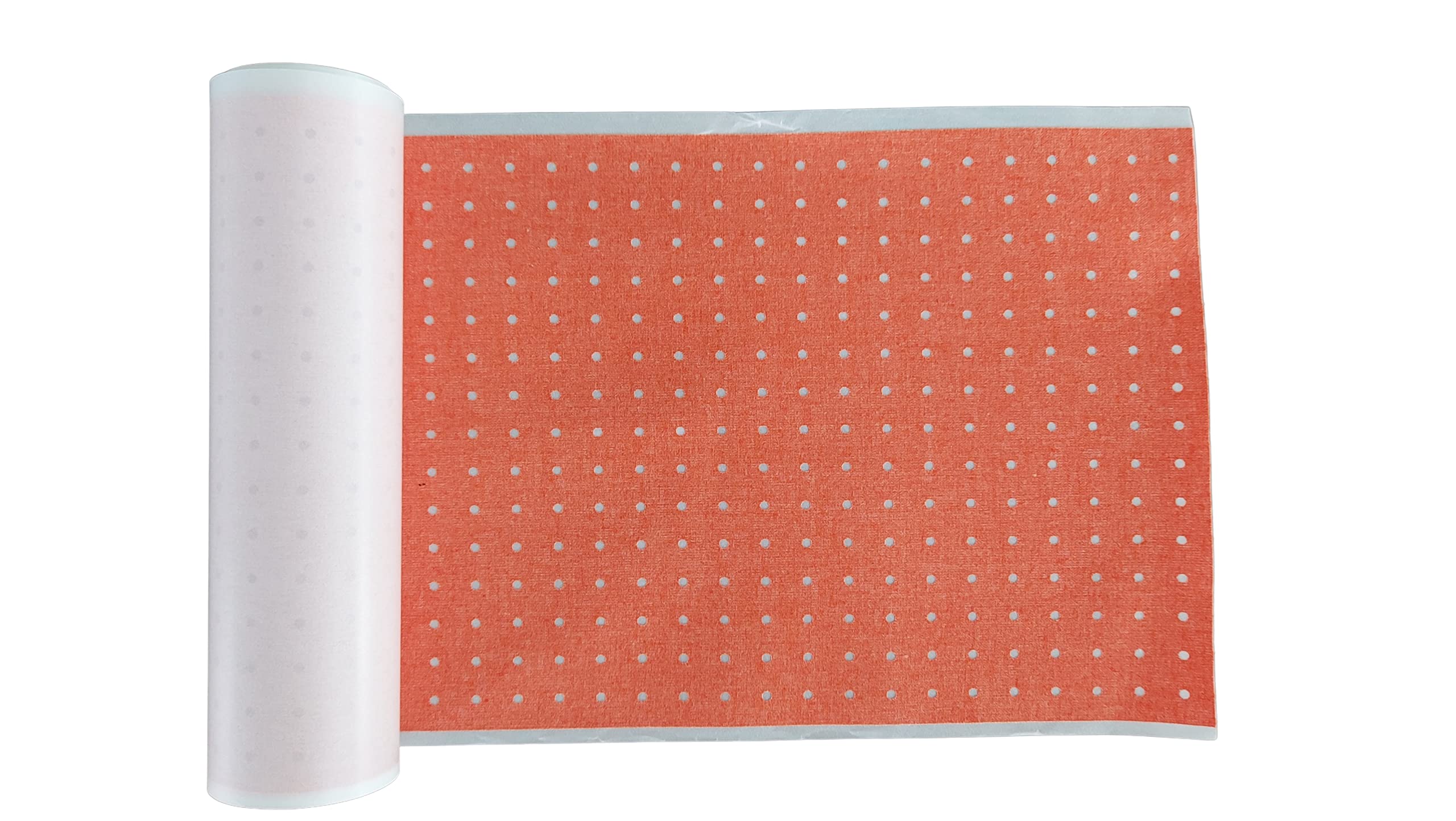 PintoMed - Wound Dressing Tape Zinc Oxide Plaster. Drilled Plaster. Skin Color, Hypoallergenic, First Aid, Tearable, Sport 18 cm X 5 MTS Roll