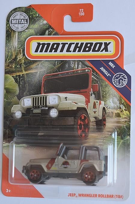 Matchbox Jeep Wrangler Rollbar (18 