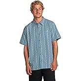 Billabong Men's Sundays Jacquard Short Sleeve Woven Button Down Shirt