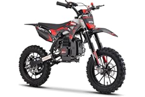 MotoTec Thunder 50cc 2-Stroke Kids Gas Dirt Bike Red