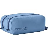 Eagle Creek Pack-It Reveal Quick Trip, Blue Dawn | Dual-Compartment Toiletry Bag for Travel, Full-Length Zipper Compartments, Recycled Fabric Construction, Water-Resistant