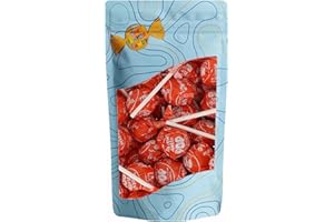 One Flavor Candy Tootsie Pops Lollipop Lolli Pops Bulk in Resealable Bag (Orange, Pack of 20)