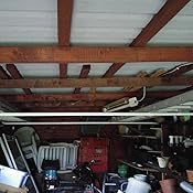 Relaxdays Deckenregal Garage Metall, 100 kg Traglast, Deckenhalterung