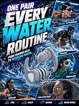QQJOYCCI Swimming Ear Plugs 3 Pairs Reusable Silicone Waterproof Adults Teens view 6
