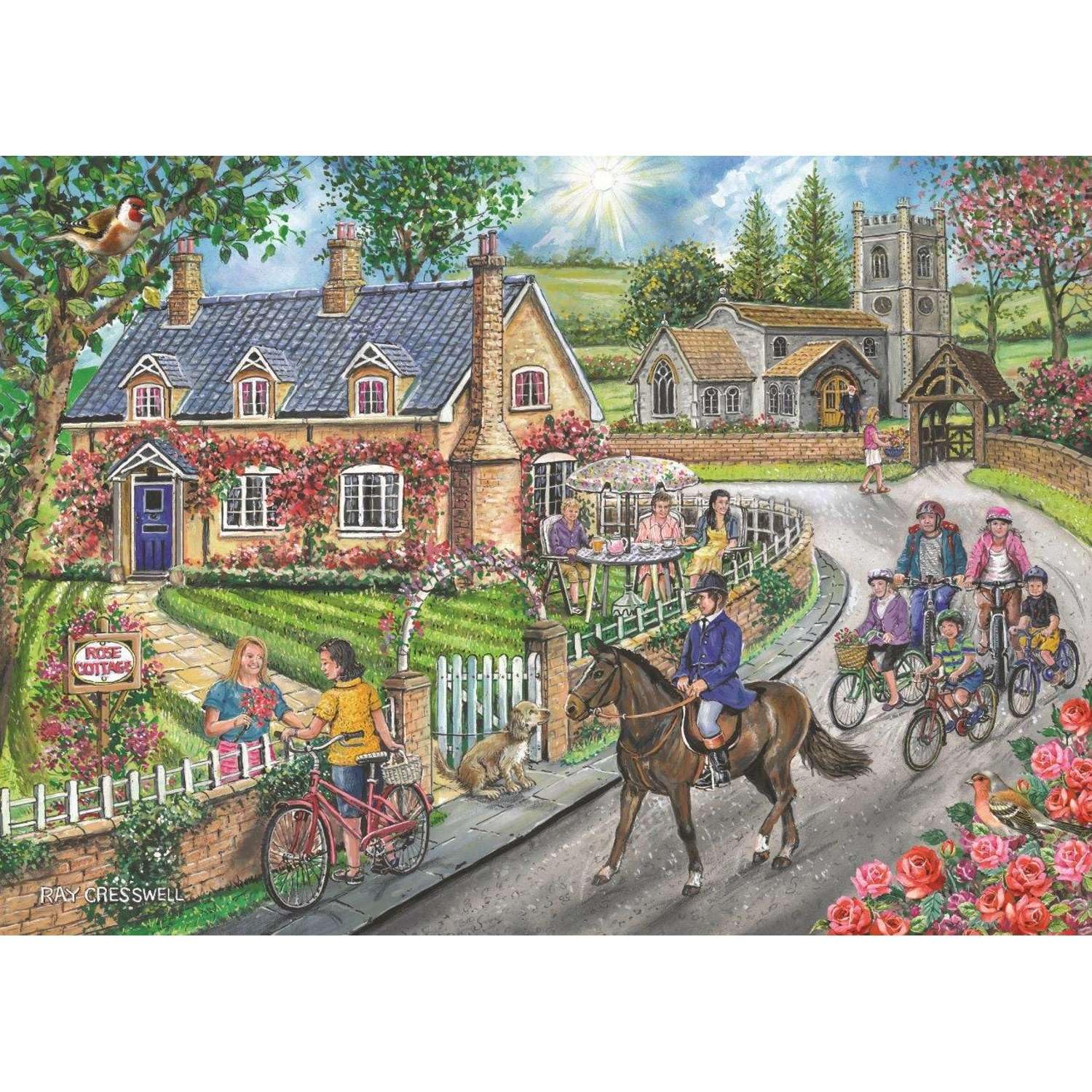 The House of Puzzles - 1000 Piece Jigsaw Puzzle - Rose Cottage