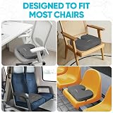 FORTEM Memory Foam Seat Cushion Non Slip Office Chair Pad view 9