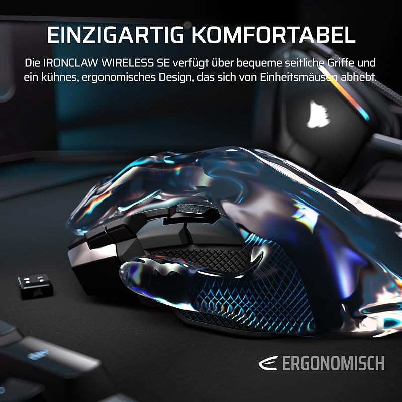IRONCLAW Wireless SE (2026) Gaming-Maus – Schwarz