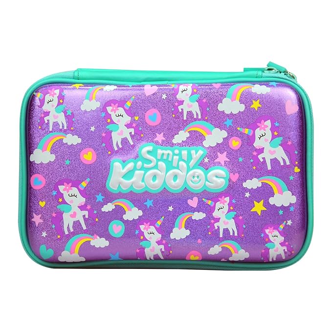 Buy Smily Kiddos Fancy Double Compartment Pencil Case (Purple) Kids