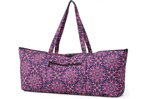 Boulder Bee | Yoga Mat Bag | Large Yoga Mat Carrier with Wet Pocket | Yoga Gifts | Gym Tote Bag for Women