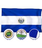Honduras-Flagge 90x150 Cm – Aus Robustem Oxford-Nylon 210D, Bestickte Sterne, Wasserfest & Wetterfest