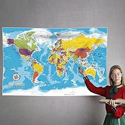 PARTH IMPEX Giant World Map - Large Map Of The