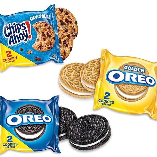 NABISCO SWEET TREATS COOKIE VARIETY PACK OREO, OREO GOLDEN & CHIPS AHOY!, 30 SNACK PACKS (2 COOKIES PER PACK)