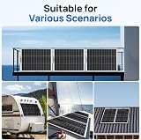 ECO-WORTHY 130W 12V Monocrystalline Semi-Flexible Solar Panel RV Boat Roof view 3