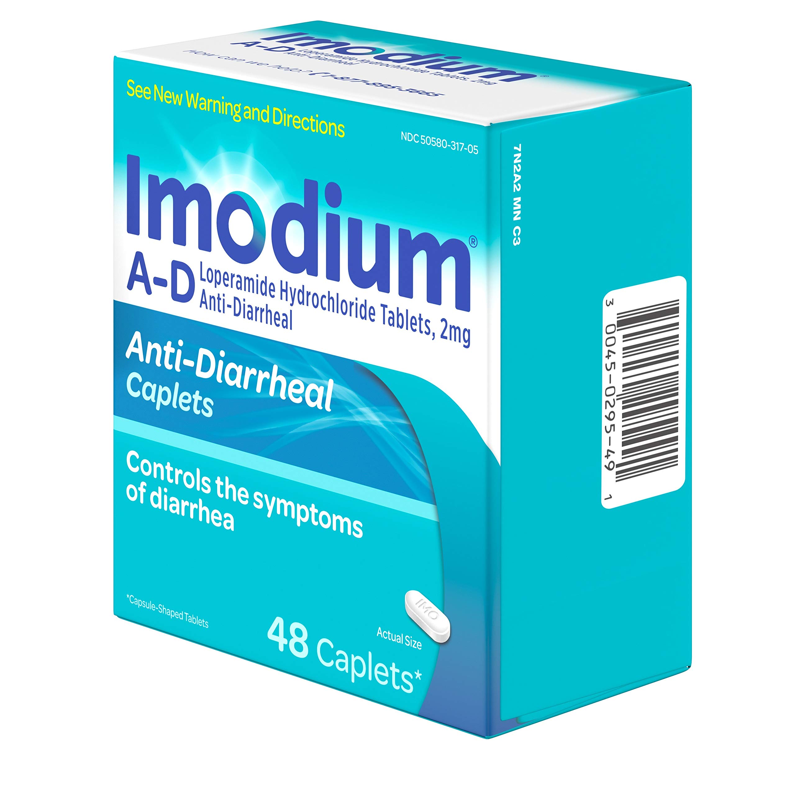 Imodium AD Diarrhea Relief Caplets, Loperamide Hydrochloride Anti