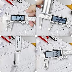 Digital Caliper, IP54 Waterproof Stainless Steel