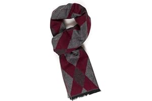 MELIFLUOS DESIGNED IN SPAIN Scarf for Men Reversible Elegant Classic Cashmere Feel Scarves for Fall Winter