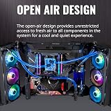 Cooler Master MasterFrame 700 Open Air ATX Case Tempered Glass VESA Mount Test view 2