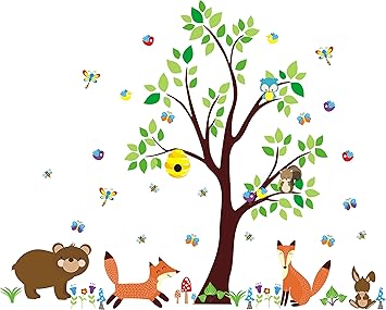 woodland nursery wall decals