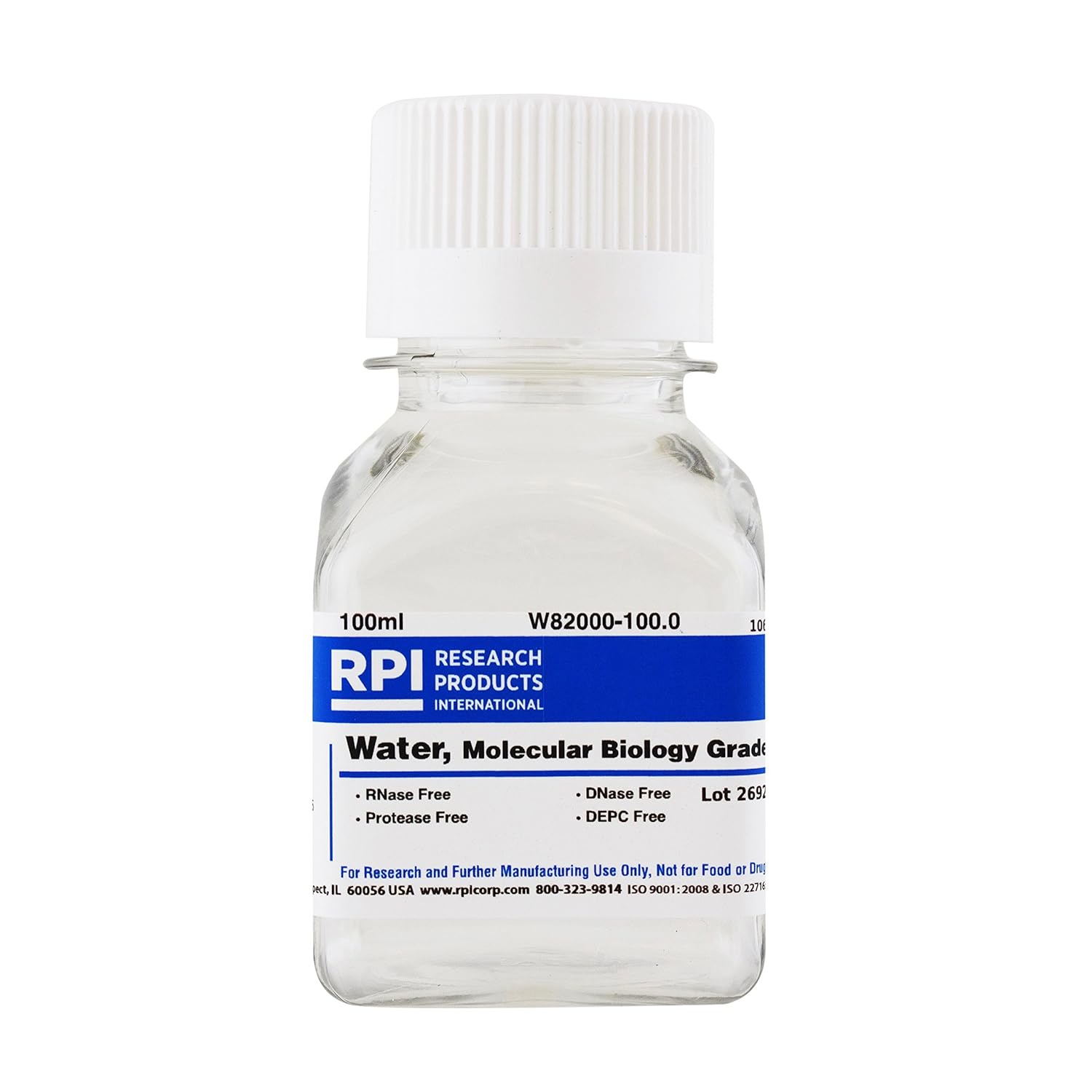 Rpi W82000 100 0 Water Molecular Biology Grade Rnase And Nuclease Free 100ml Amazon Com Industrial Scientific