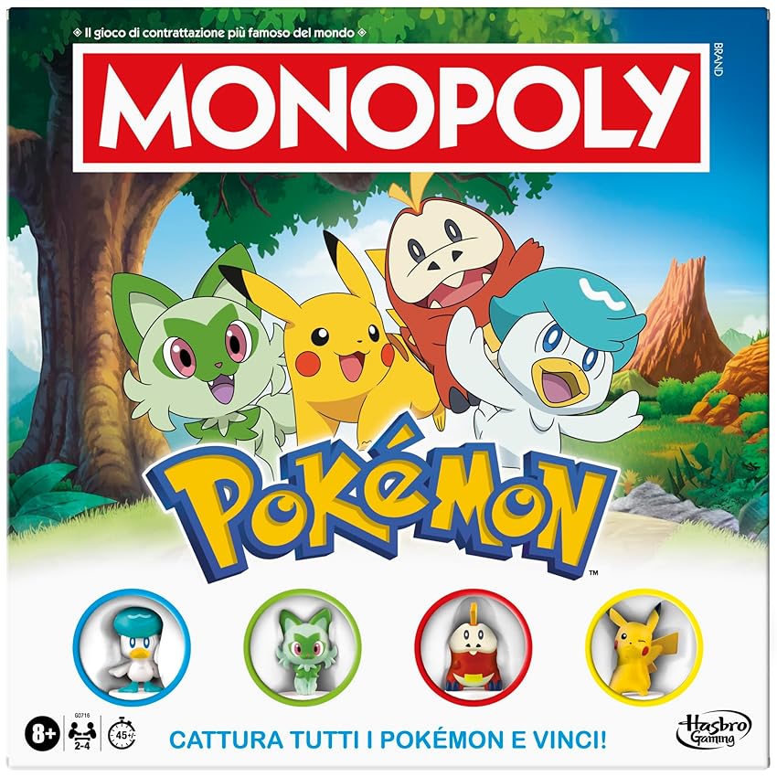 Monopoly Pokémon Edition, gioco da tavolo - Versione italiana