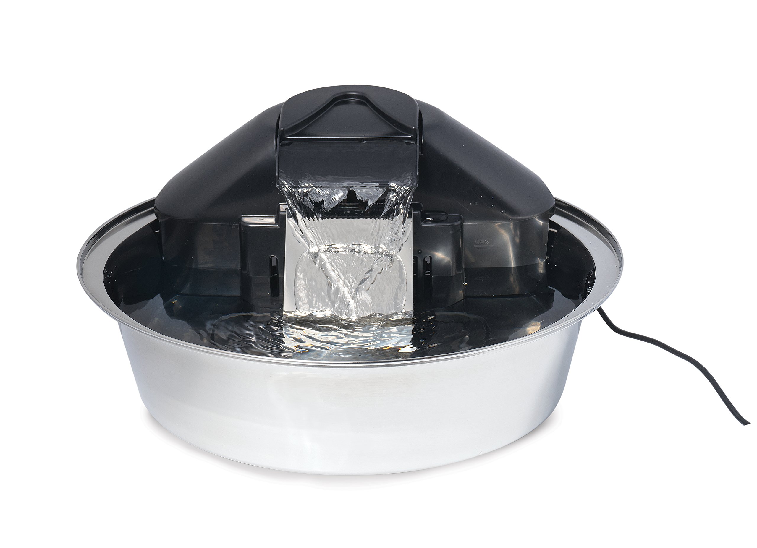 PetSafe Drinkwell Zen Stainless Steel Dog and Cat Water Fountain, Pet