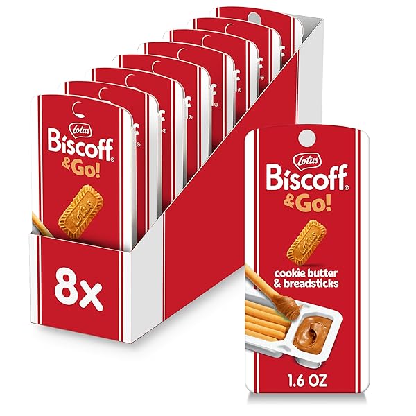 LOTUS BISCOFF & GO, COOKIE BUTTER AND BREADSTICKS...