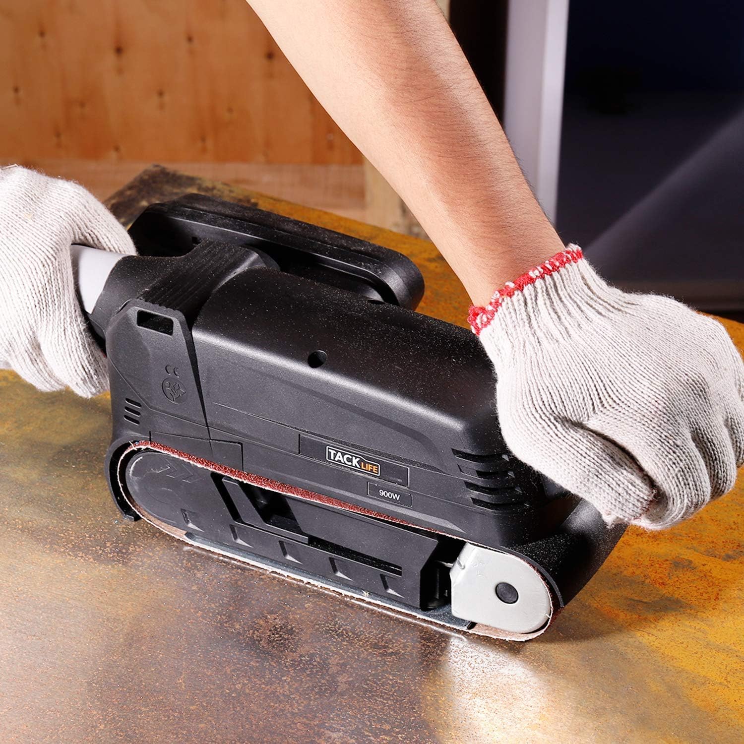 Super Saturday TACKLIFE Belt Sander 900W Sander With Dust Collection 75