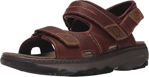 clarks brown leather sandals