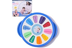 Ms. Rachel Official Spin Along Learning Wheel with 3 Learning Play Modes, Educational Toys & Toddler Toys for Girls & Boys Ag
