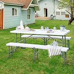 Byliable Folding Table 6ft Portable Heavy Duty