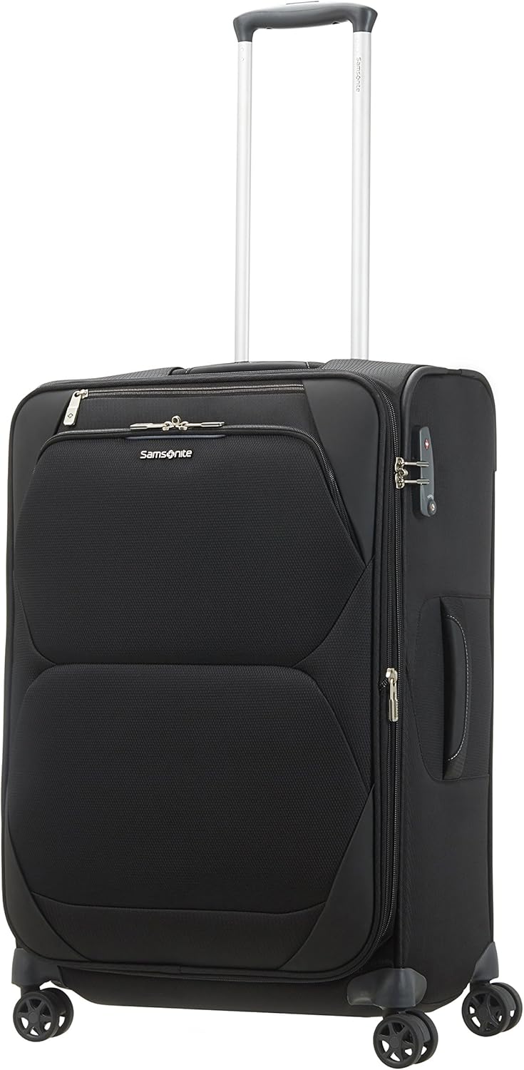 Samsonite Dynamore Spinner 67 cm, Expandible - 2.9 Kg, 74 L, Negro