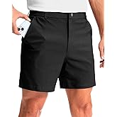 G Gradual Men's Golf Dress Shorts 5"/ 7"/ 9" Stretch Casual Work Flat Front Shorts for Men with 3 Pockets Quick Dry