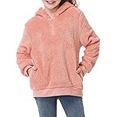 Century Star Girls Fuzzy Fleece Hoodies Sweatshirt Pullover Kids Teen Loose Outwear Coat Casual Fashion Fall Winter 6-16 Y