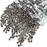 qiipii 10000PCS 2mm Brown Crystal Resin Rhinestones for Crafting Flatback SS6 Brown Coffee Stones Bulk Dark Coffee Diamonds Crystals Gems Charms for Nails Face Eyes Makeup Tumblers Bottles DIY Crafts