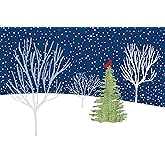 Midnight Cardinal Deluxed Boxed Holiday Cards (Christmas/ Holiday/Greeting Cards)