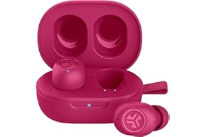 JLab JBuds Mini True Wireless Bluetooth Earbuds + Charging Case, Hot Pink, IP55 Sweat and Dust Proof, Bluetooth Multipoint, Be Aware Audio, 3 EQ Sound Settings, Crystal Clear Calls