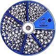 Gourami Fishing Weights Sinkers,230pcs/107pcs Lead Split Shot Weights,Removable Round Fishing Sinkers
