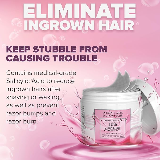 Amazon Com Divine Derriere Ingrown Hair Treatment Pads Razor