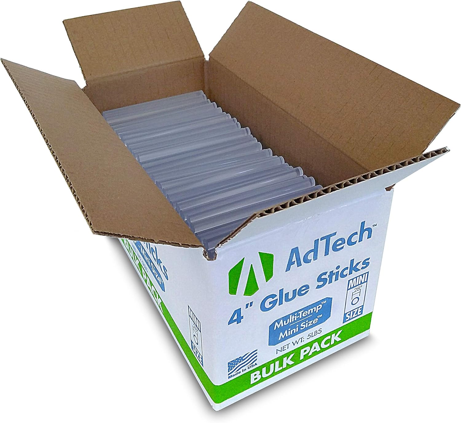 AdTech 220-345-5 Hot Glue Sticks 4 Inch Mini Size, Net Weight - 5 lbs: Arts, Crafts & Sewing