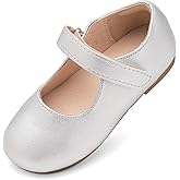 Nedaan Toddler Flower Girl Dress Shoes Mary Janes Flat