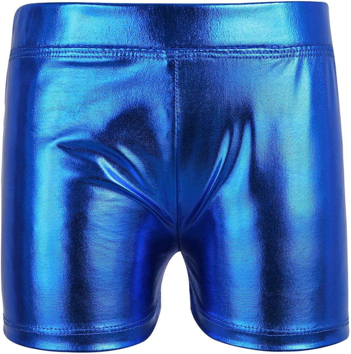 metallic yoga shorts