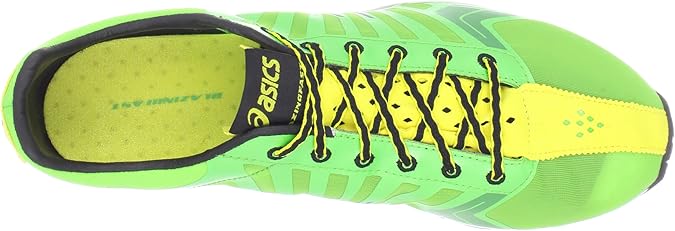 asics blazingfast mens shoes grn/blk/yel
