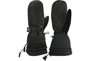 N'Ice Caps Men & Women Mittens Waterproof Snow Gloves 100 Gram Thinsulate Extreme Cold Weather