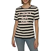 Karl Lagerfeld Womens Soft Everyday Essential Casual T-Shirt