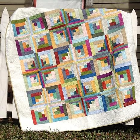 Amazon Com Carousel Curvy Log Cabin Quilt Pattern By Cut Loose