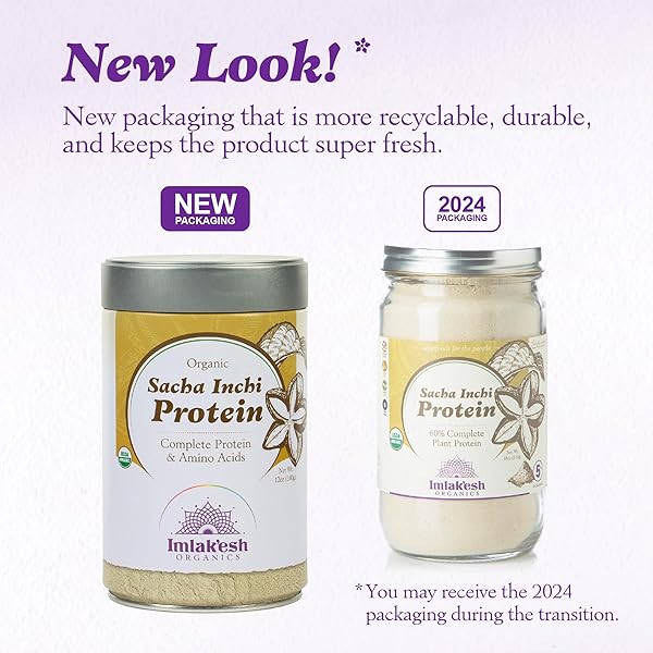 IMLAKESH ORGANICS SACHA INCHI PROTEIN, POWDER (12OZ METAL JAR)