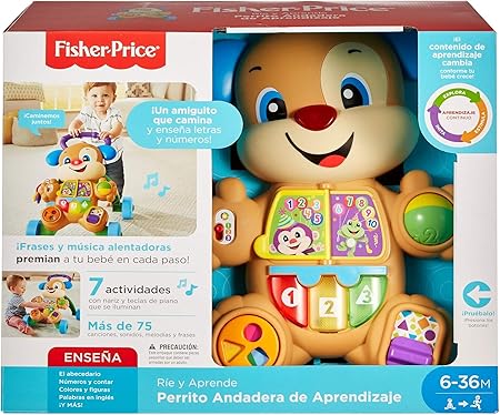 perrito andadera de aprendizaje fisher price ríe y aprende conmigo