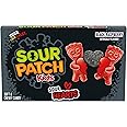 SOUR PATCH KIDS Sour Hearts Black Raspberry Soft & Chewy Candy, Valentines Day Candy, 3.08 oz