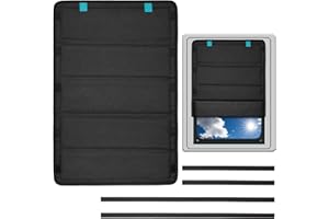 MIYABALA RV Window Shade,16x25 inch Foldable Blackout RV Door Window Cover for Sun Shades UV Rays Protection, Waterproof Durable Oxford RV Accessories Fit Most RV Camper Door Window