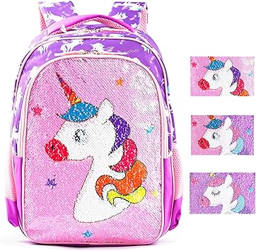 reversible sequin unicorn backpack